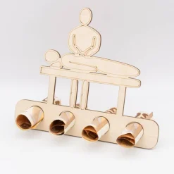 Geldgeschenk Massage - aus Birkenholz - kreative Art Geld zu verschenken