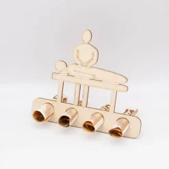 Geldgeschenk Massage - aus Birkenholz - kreative Art Geld zu verschenken