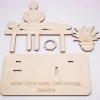 Geldgeschenk Massage - Wellness - aus Holz personalisiert