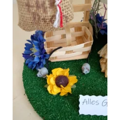 Geldgeschenk Maus mit Sackkarre & Geldsack – Originelle Deko für Geldgeschenke & Tischdeko