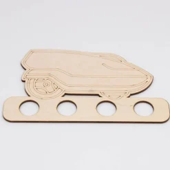 Geldgeschenk Mähroboter - aus Birkenholz - kreative Art Geld zu verschenken