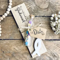 Geldgeschenk mit Konfetti zur Konfirmation. Herzlichen Glückwunsch. Kommunion. Taufe. Firmung.