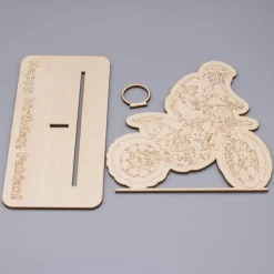 Geldgeschenk mit Motorrad - aus Holz personalisiert