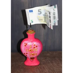 Geldgeschenk Notizhalter I LOVE YOU Geschenk zum Valentintstag Geburtstag Hochzeitstag Jubiläum Jahrestag