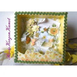 GELDGESCHENK  OSTERN * Nostalgische Shadowbox * Ostern * Osterdeko * Ostergeschenk *