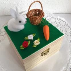 Geldgeschenk Ostern Kinder Mann Frau verpacken Holzbox Osterhase Mädchen Junge Geld verschenken Gutschein