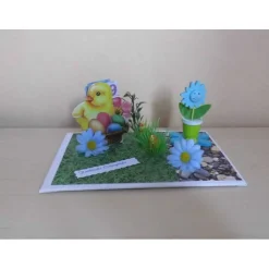 Geldgeschenk Ostern Unikat – Fröhliche Ostergrüße mit Ostereiern & Küken – Geschenkidee Ostern