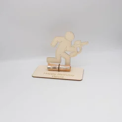 Geldgeschenk Paintball - aus Holz personalisiert