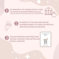 Geldgeschenk Personalisiert | Virtuelles Sparbuch | QrCode Geschenkkarte inklusive Reagenzglas und Kartenständern | Auto