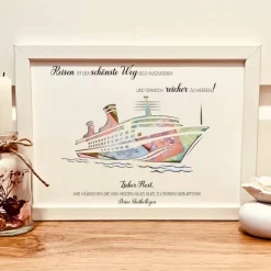 Geldgeschenk personalisiert zum Geburtstag | Geburtstagsgeschenk Kreuzfahrt | Reiseliebhaber Gutschein