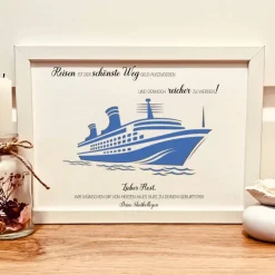 Geldgeschenk personalisiert zum Geburtstag | Geburtstagsgeschenk Kreuzfahrt | Reiseliebhaber Gutschein