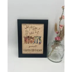 Geldgeschenk personalisiert zum Geburtstag – Bilderrahmen Andenken, Geschenkidee, Geldverpackung, personalisierbar