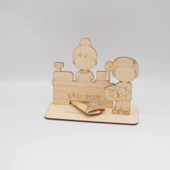 Geldgeschenk Post - aus Holz personalisiert