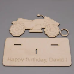 Geldgeschenk Quad - aus Holz personalisiert