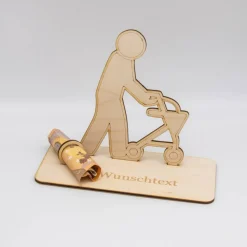 Geldgeschenk Rollator - aus Holz personalisiert