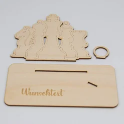 Geldgeschenk Schach- aus Holz personalisiert
