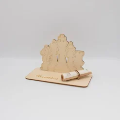 Geldgeschenk Schach- aus Holz personalisiert