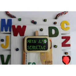 Geldgeschenk SCHULANFANG erster Schultag ABC Schütze Bild zum Schulanfang