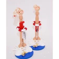 Geldgeschenk Schwimmmeister: Handgemachte Holzfigur als originelles Geschenk für Rettungsschwimmer