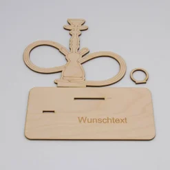 Geldgeschenk Shisha- aus Holz personalisiert