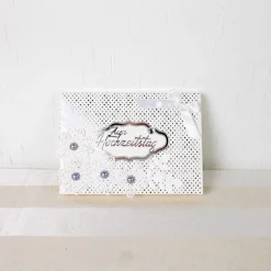 Geldgeschenk Silber Hochzeit, Hochzeitsgeschenk, Glückwunschkarte elegant