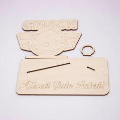 Geldgeschenk Simson - aus Holz personalisiert