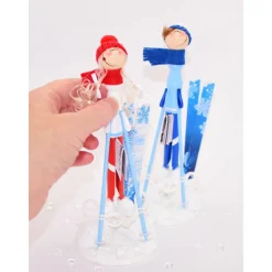 Geldgeschenk Skifahrer – Originelle Winterfigur zum Geburtstag und Weihnachten