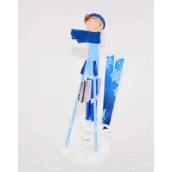 Geldgeschenk Skifahrer – Originelle Winterfigur zum Geburtstag und Weihnachten