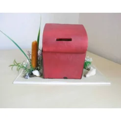 Geldgeschenk Spardose Mäuse im Strandkorb für Hochzeitsreise, Urlaubskasse & Hochzeitstag – Handbemalte Deko