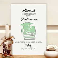 Geldgeschenk Staatsexamen personalisiert – Abschlussgeschenk Bachelor, Abitur, Master, Doktor & Ausbildung