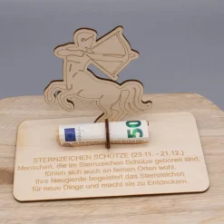 Geldgeschenk Sternzeichen Schütze