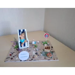 Geldgeschenk Strandkorb Geburtstag relaxen Garten Rente Freizeit für Männer individuell