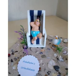 Geldgeschenk Strandkorb Geburtstag relaxen Garten Rente Freizeit für Männer individuell