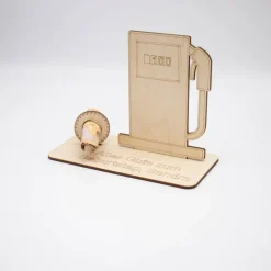 Geldgeschenk Tanken - Tankgutschein - aus Holz personalisiert