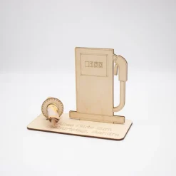 Geldgeschenk Tanken - Tankgutschein - aus Holz personalisiert