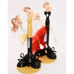 Geldgeschenk Tanzpaar aus Holz – Handgemachte Figur für Tänzer und Tanzliebhaber