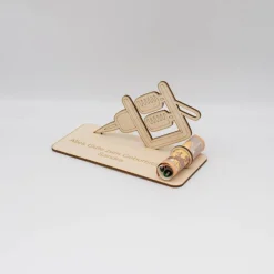 Geldgeschenk Tattoo - aus Holz personalisiert