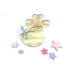 Geldgeschenk Taufe oder Geburt personalisiert