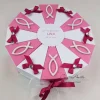 Geldgeschenk Torte Taufe Kommunion ROSA-WEISS