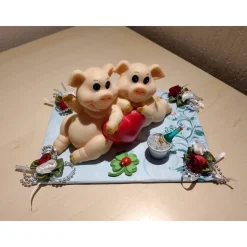 Geldgeschenk Valentinstag , Heiratsantrag , Hochzeitsgeschenk & Jubiläum – Glücksschwein Unikat