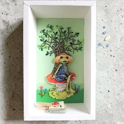 Geldgeschenk Verpackung Frosch – Geschenkbox mit Sichtfenster & Microglitter Sticker „Herzlichen Glückwunsch“