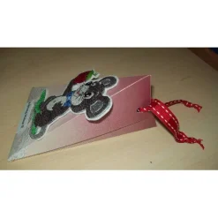 Geldgeschenk Verpackung Mäuse-Dreieckschachtel mit Bügelbild – Originelle Geschenkbox selber basteln