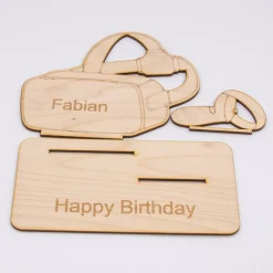Geldgeschenk VR Brille - aus Holz personalisiert