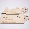 Geldgeschenk Wandern - aus Holz personalisiert