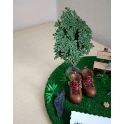 Geldgeschenk Wandern – Originelle Wanderkasse für Urlaub & Wanderschaft – Deko Berg und Tal