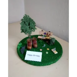 Geldgeschenk Wandern – Originelle Wanderkasse für Urlaub & Wanderschaft – Deko Berg und Tal