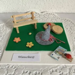 Geldgeschenk Wandern und Wander-Urlaub oder Pilger-Reise in die Berge zur Einkehr Wanderung ein Geschenk oder Gutschein