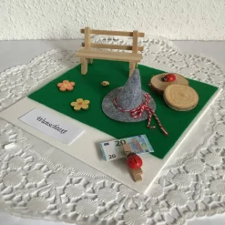 Geldgeschenk Wandern und Wander-Urlaub oder Pilger-Reise in die Berge zur Einkehr Wanderung ein Geschenk oder Gutschein