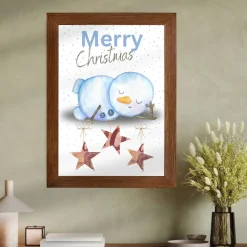 Geldgeschenk Weihnachten Schneemann | Geschenkidee Weihnachtsgeld | Wunscherfüller Geld Stern