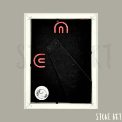 Geldgeschenk Weihnachten: Steinbild "Zauberhafte Weihnachten" – Persönlich & Handgefertigt